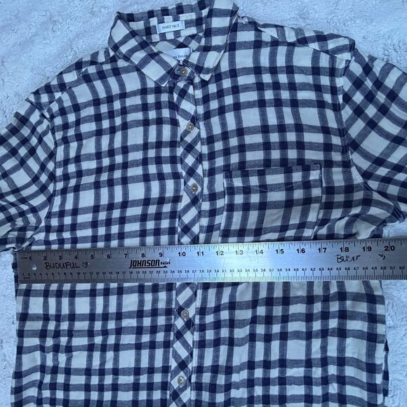 California Tailor Shirt No. 1 USA Womens  Long Sleeve Plaid  Button Up Top Large - Picture 6 of 8